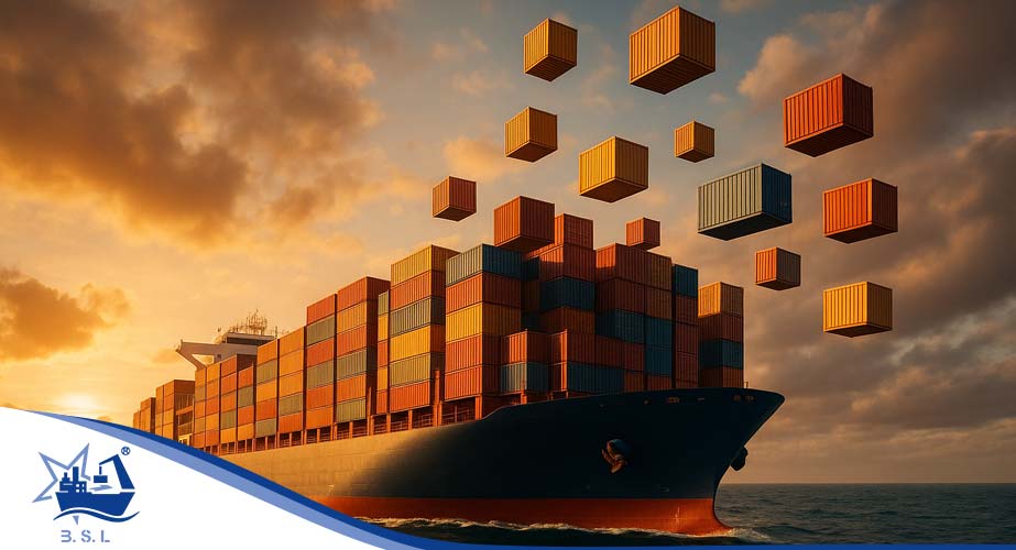 ظرفیت کشتی کانتینری در حمل دریایی بین‌المللی